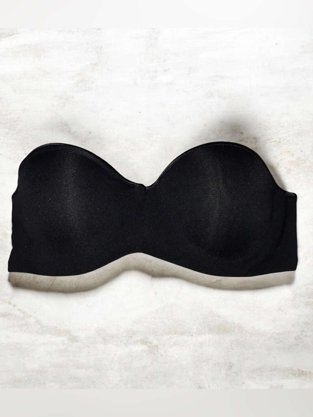 Strapless Black Seamless Bandeau Like Bra